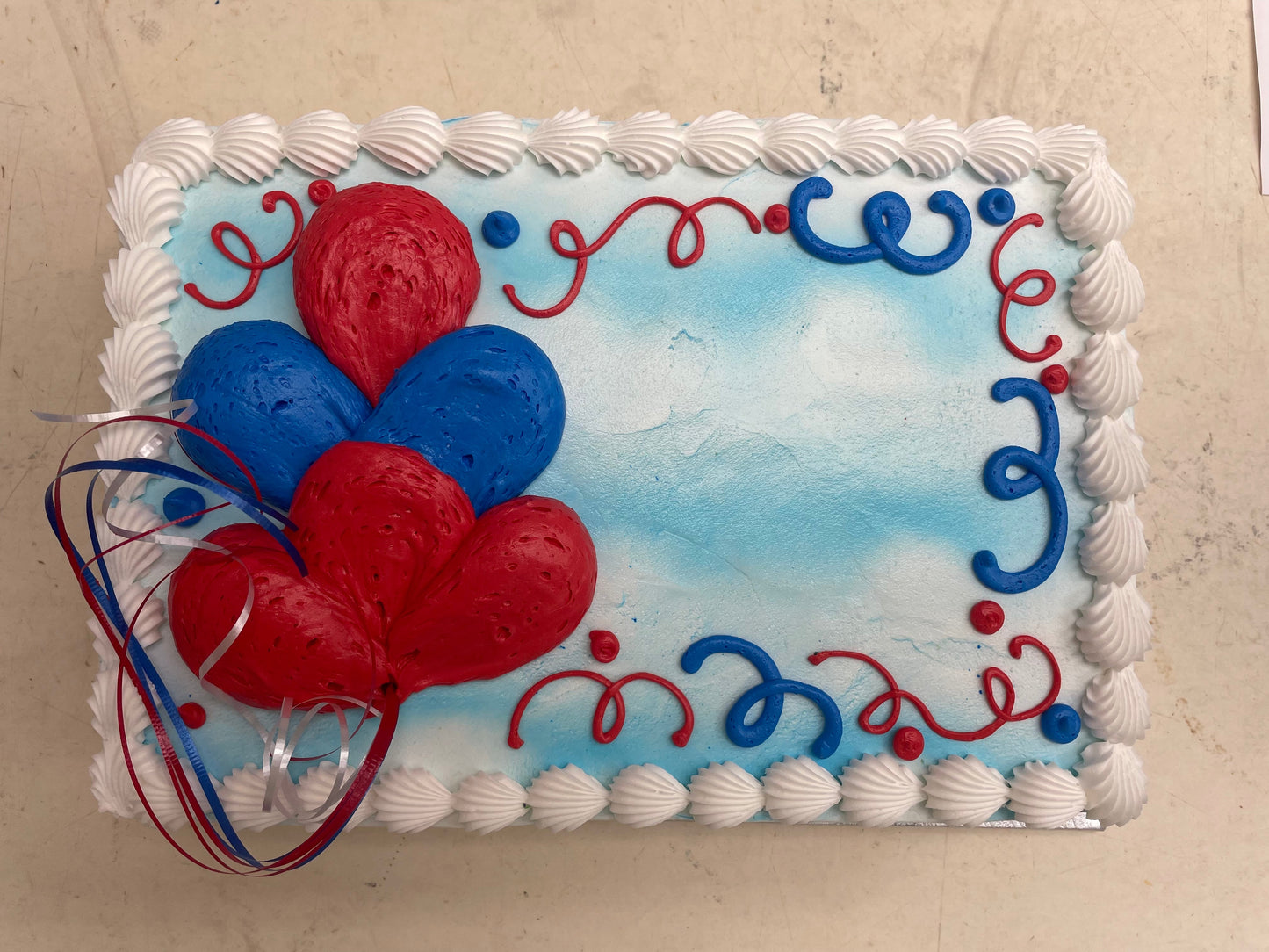 Traditional Balloon Cake