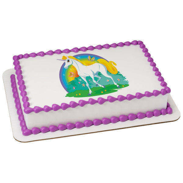 MaArthur's Bakery Custom Cake with Unicorn Scan