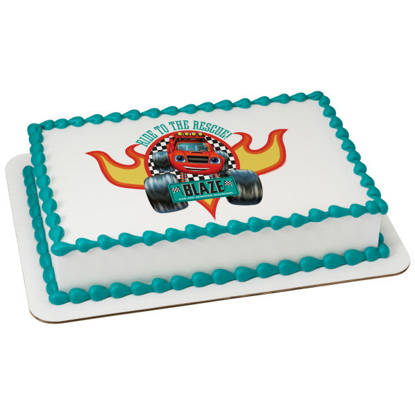 McArthur's Bakery Custom Cake with Blaze Monsters Scan