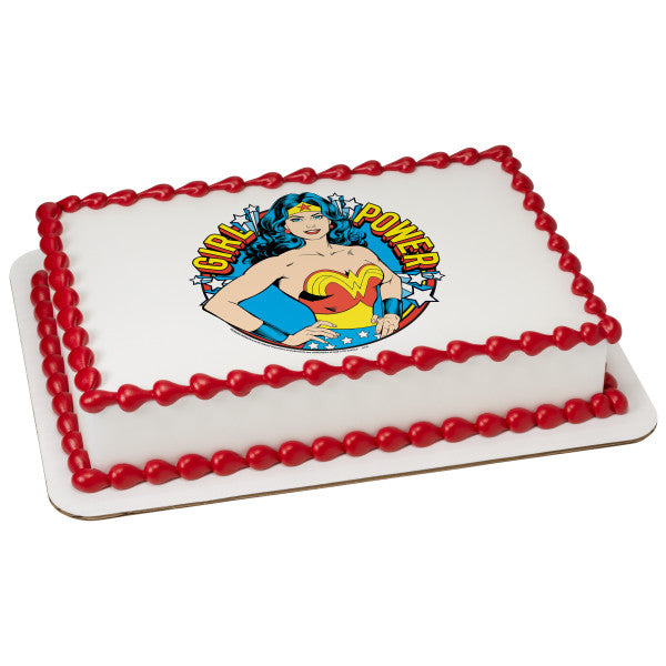 MaArthur's Bakery Custom Cake with Wnderwomen, Girl Power