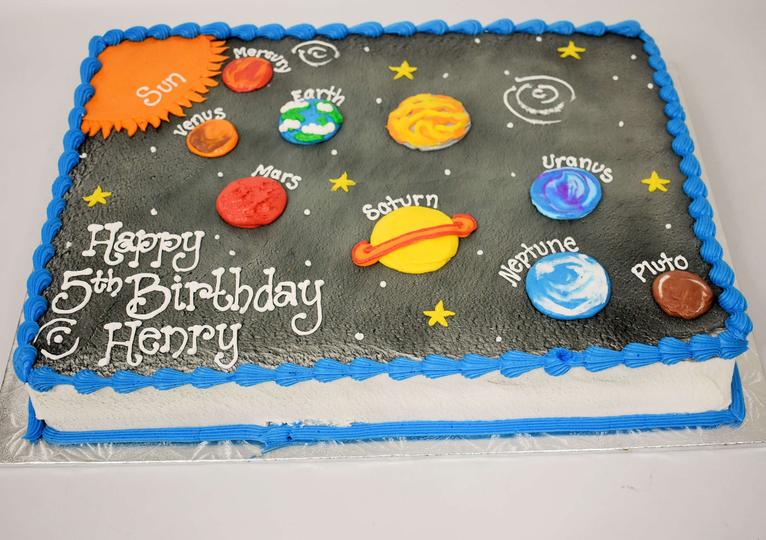 McArthur's Bakery Hobby And Interest Cake With Planets And The Solar System