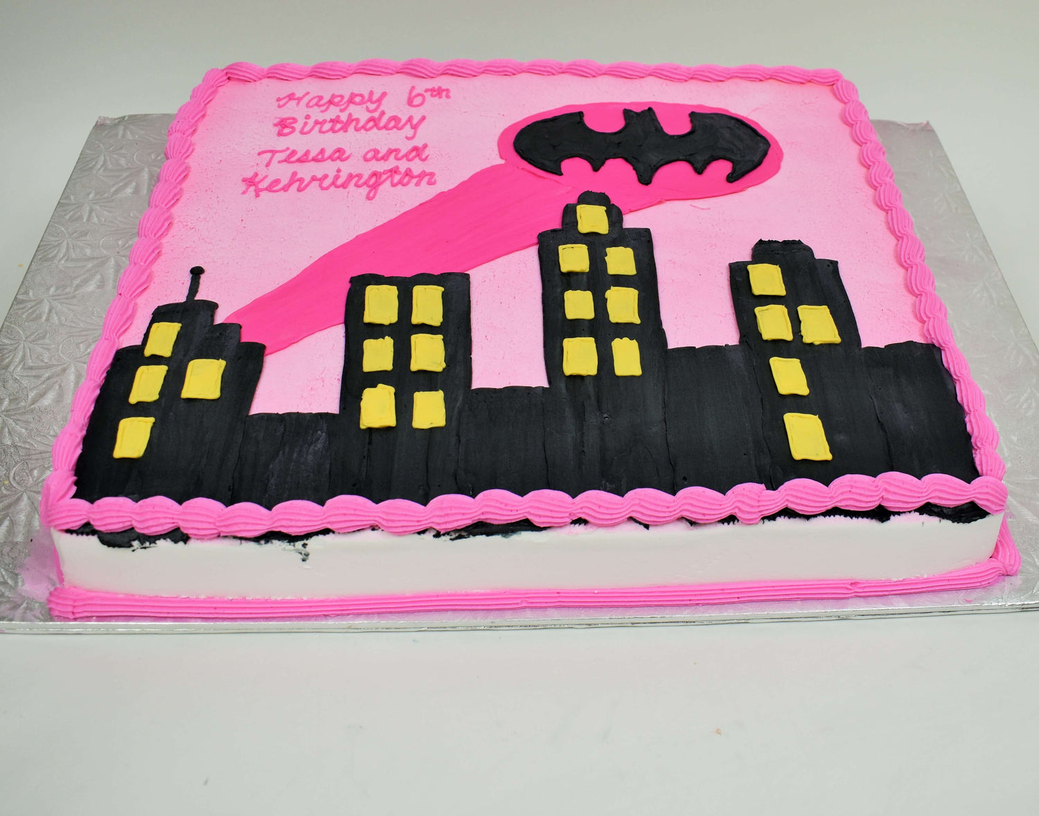 McArthur's Bakery Superheros and Science Fiction Cakes With the Batman Sky Beam