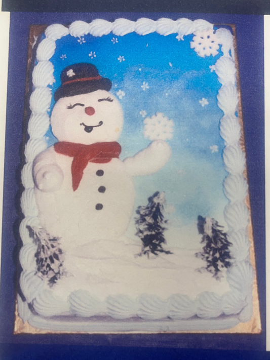 Snowman Cake