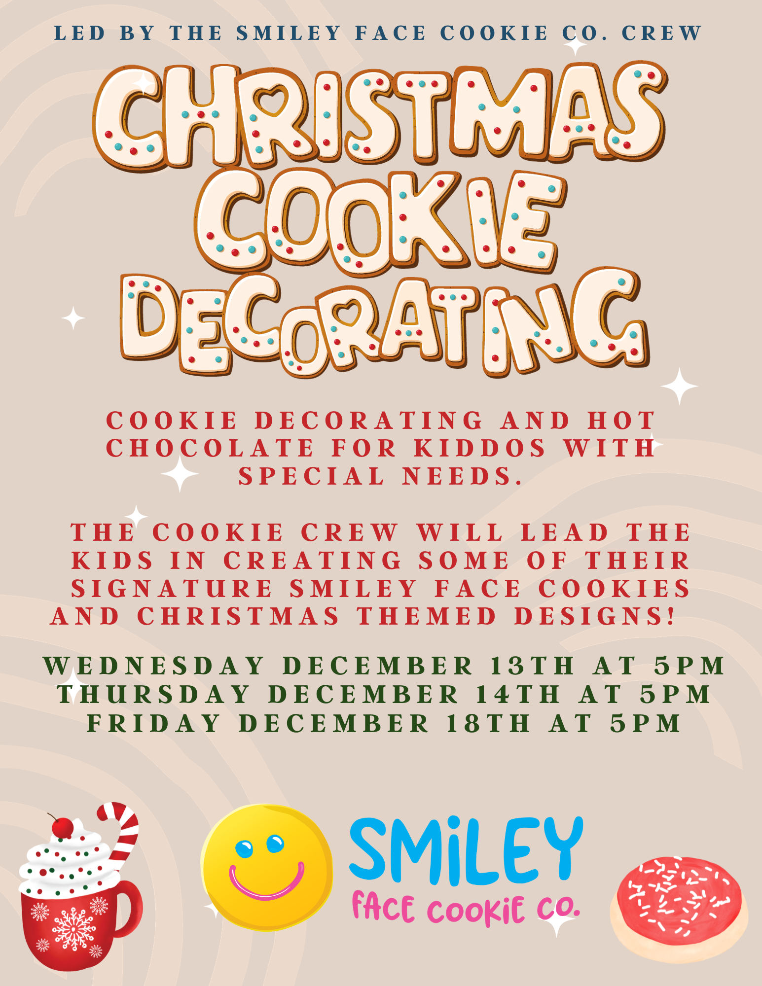 Christmas Cookie Decorating - December 13th at 5pm