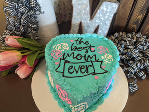 Mother's Day Teal Heart