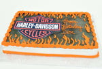 McArthur's Bakery Custom Cake with Harley Davidson and Flames