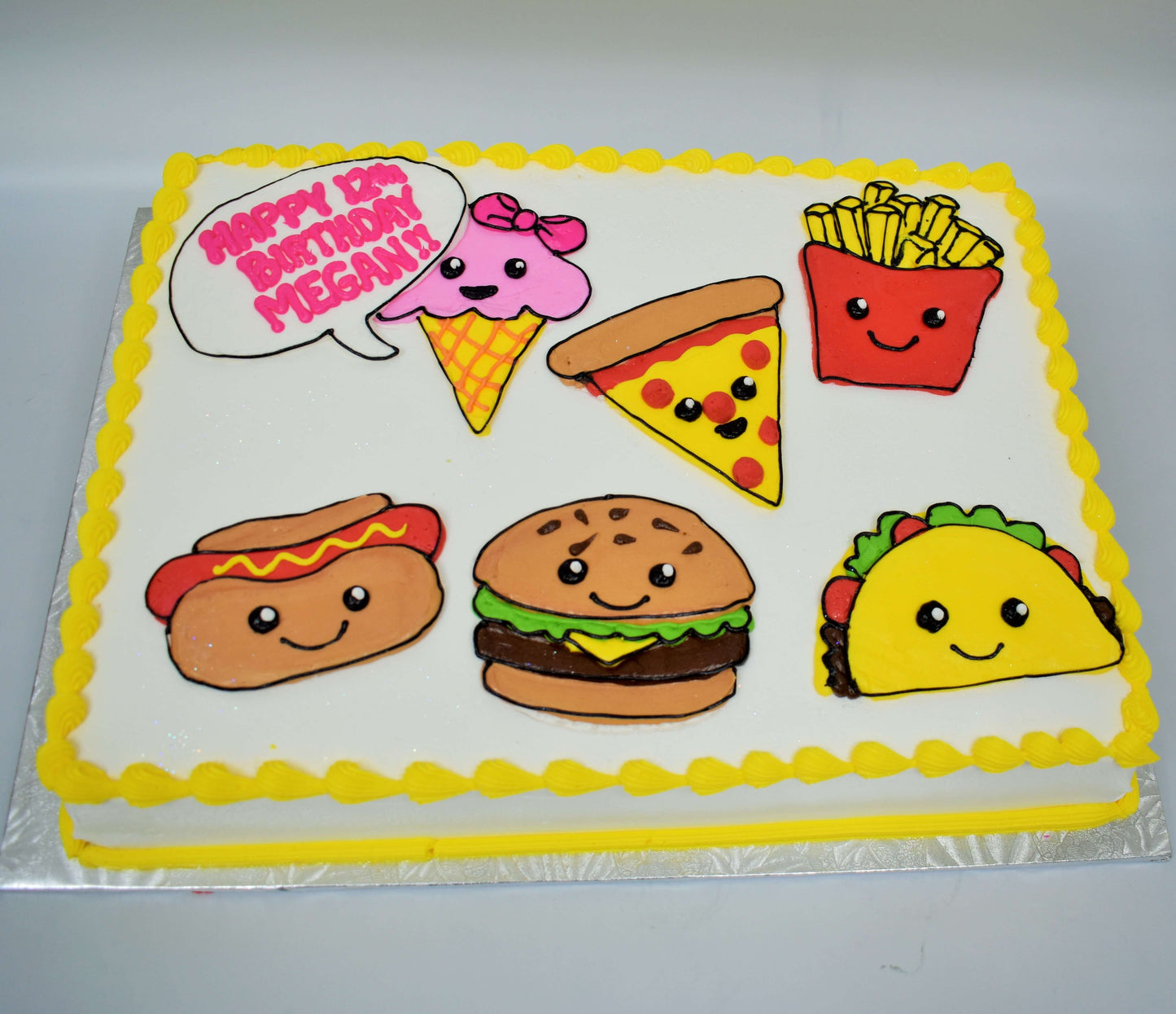 Kids Favorite Foods Cake