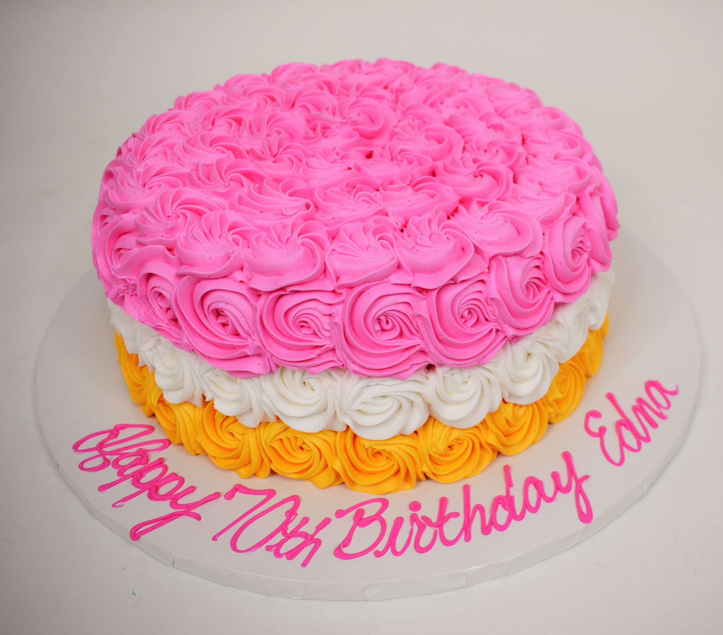 Ombre Rosette Cake