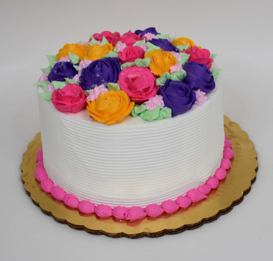 Bouquet Of Roses Cake