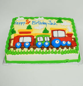 McArthur's Bakery Custom Cake with Kids Train 