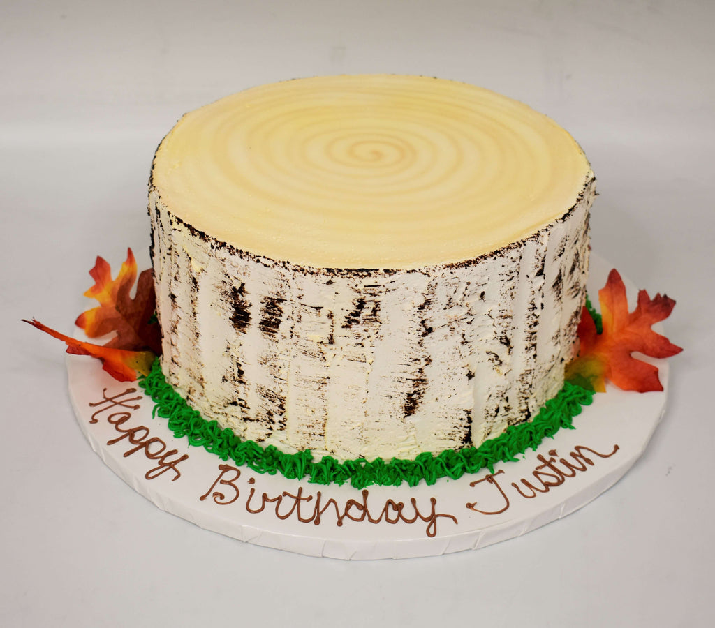 McArthur's Bakery Custom Cake with Tree Stump