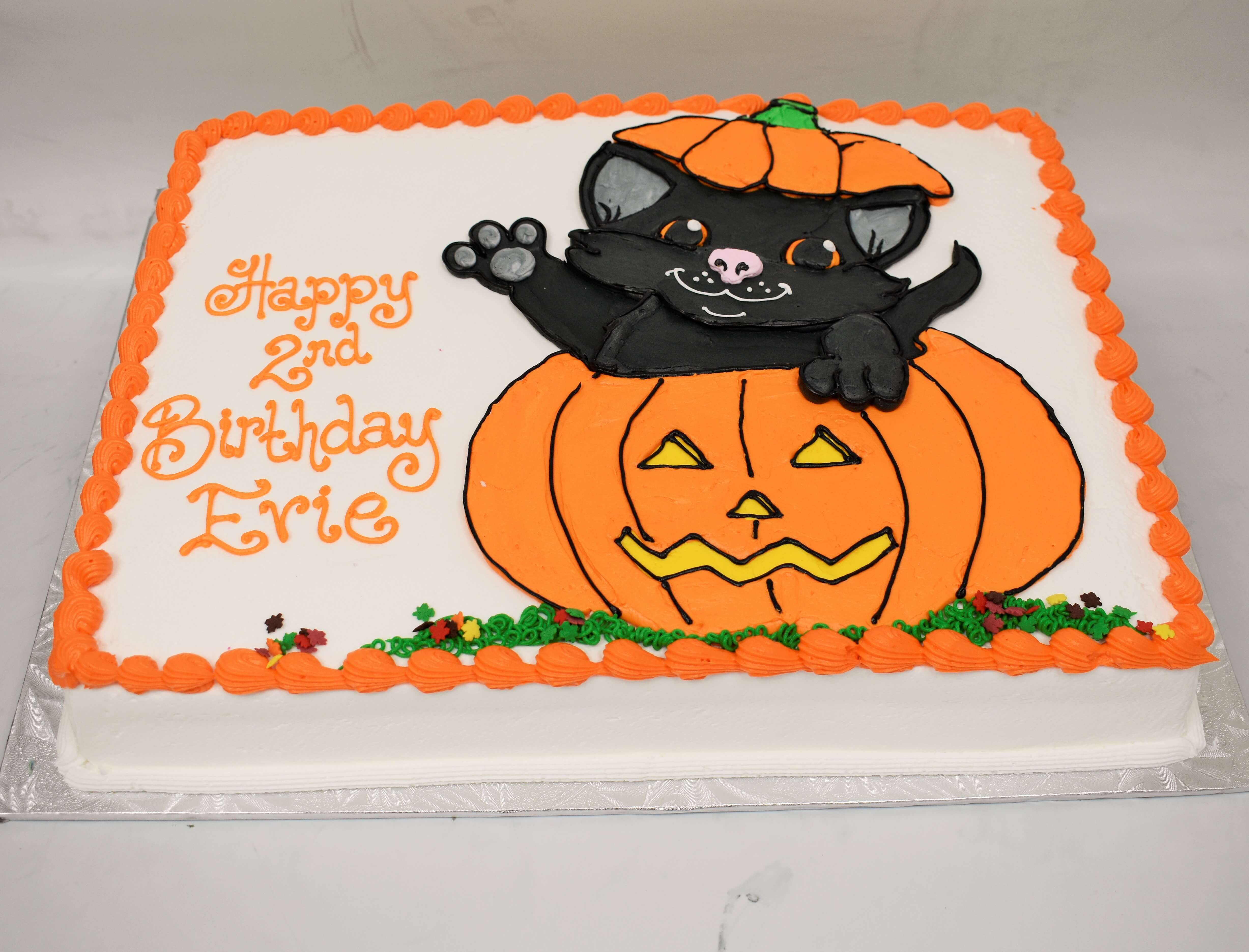 halloween birthday sheet cakes
