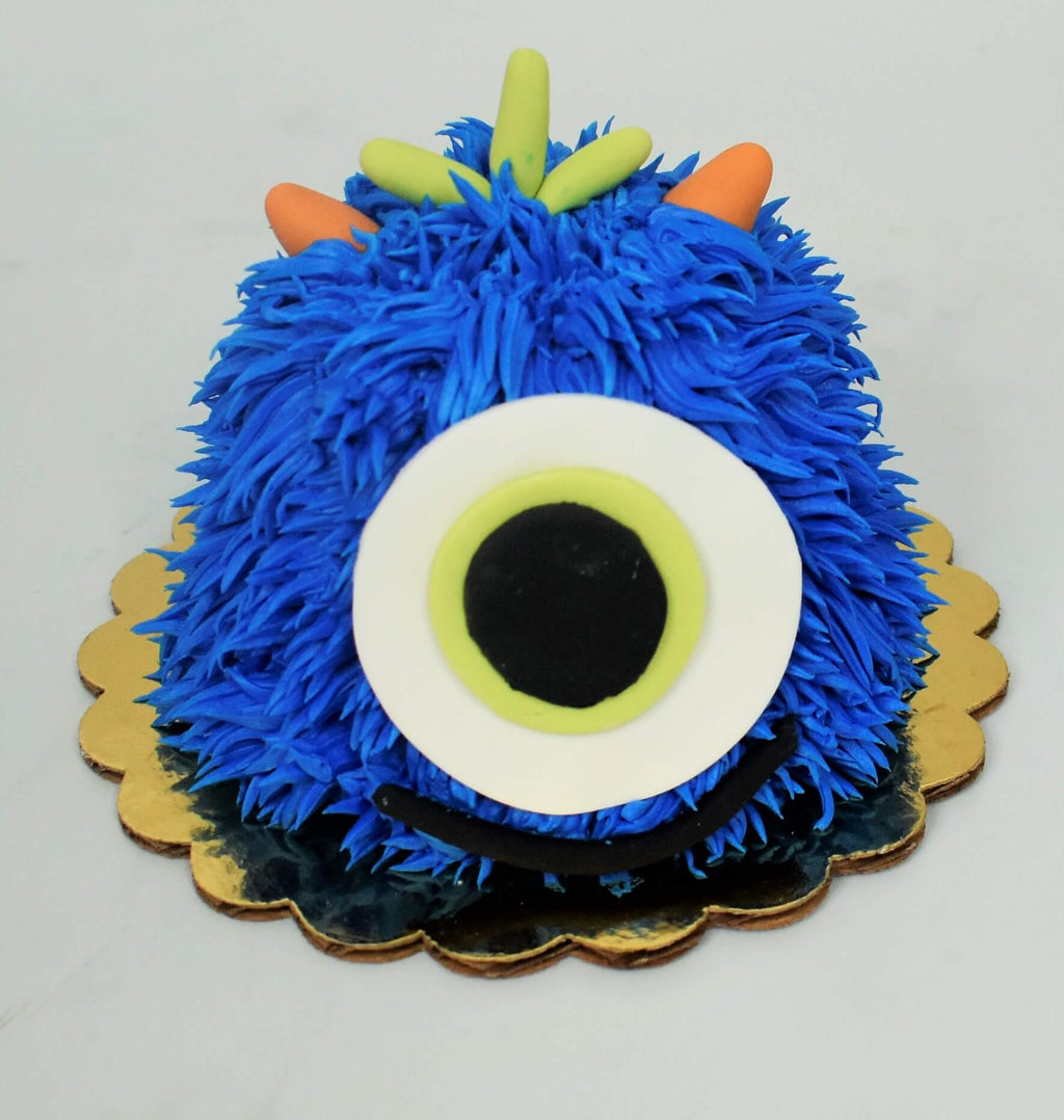MaArthur's Bakery Custom Cake with One Eye, Blue Hair