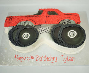 McArthur's Bakery Custom Cake with a Monster Truck Cut Out