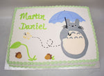MaArthur's Bakery Custom Cake with Totoro with umbrella, Acorns, and Butterfly