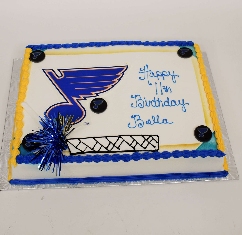 McArthur's Bakery Custom Cake With St. Louis Blues Logo