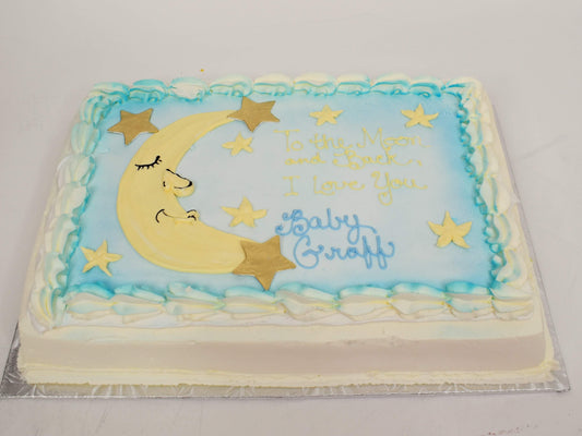 McArthur's Bakery Custom Cake With Sleeping Crescent Moon