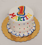 McArthur's Bakery Custom Cake With Primary Colors and Dots
