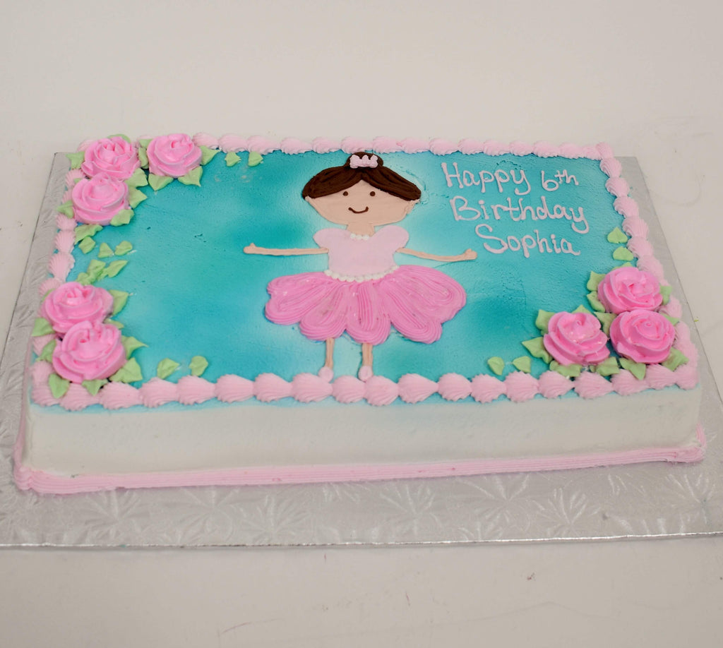 McArthur's Bakery Custom Cake With Little Dancing Ballerina