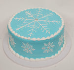 McArthur's Bakery Custom Cake With Elegant Snowflakes