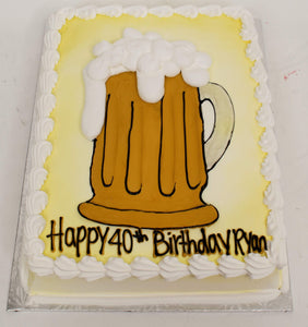 McArthur's Bakery Custom Cake With Beer Mug