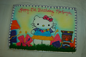 McArthur's Bakery Custom Cake with Hawaiian Hellow Kitty