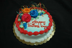 McArthur's Bakery Custom Cake with Bright Colored Roses 