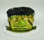 A McArthur's Party Cake of a scary Frankenstein head for Halloween