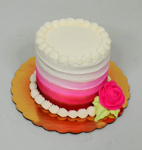 Fading Pink With Rose Cake