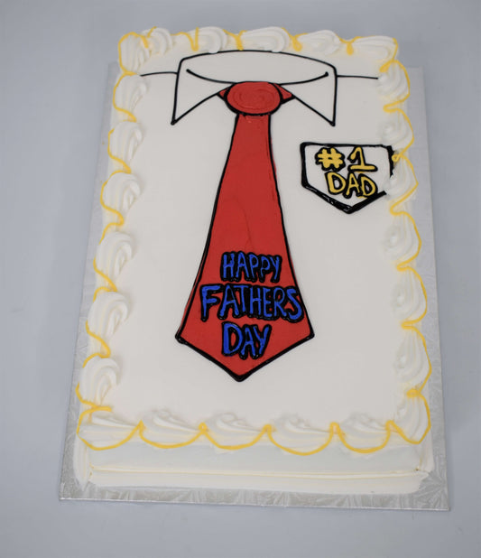 Dad Loves Ties Cake