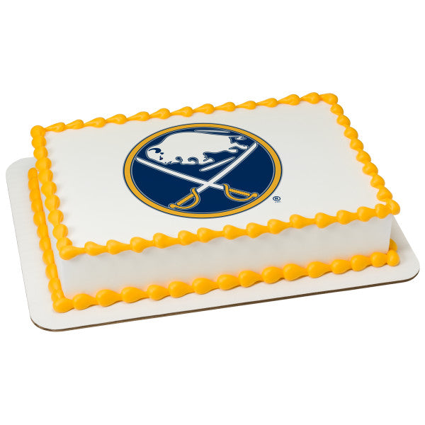 MaArthur's Bakery Custom Cake with Buffalo Sabres Scan