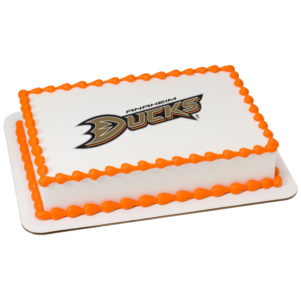 MaArthur's Bakery Custom Cake with Anaheim Ducks
