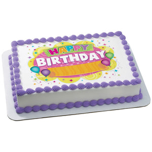 McArthur's Bakery Custom Cake With Fun Birthday Balloons