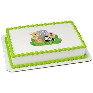 McArthur's Bakery Custom Cake with Jungle animals Scan