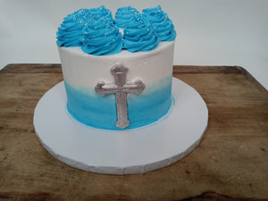 Blue Cross Cake