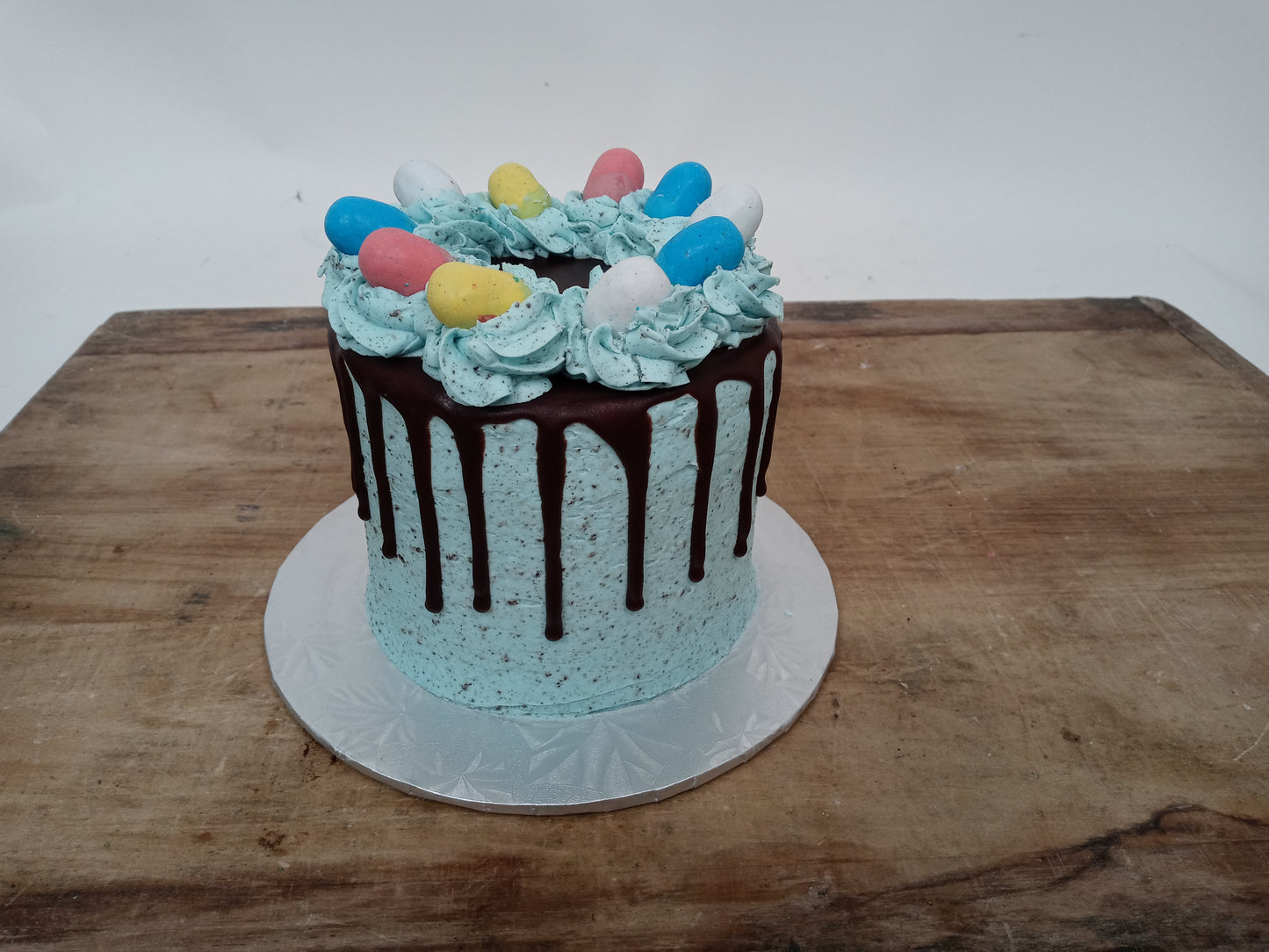 Malt Easter Egg Oreo Drip Cake