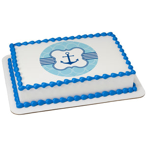 MaArthur's Bakery Custom Cake with Blue Anchor