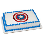 MaArthur's Bakery Custom Cake with Captain America Icon