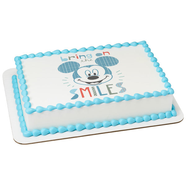 Mickey Mouse Fondant Cake for 1st Birthday with Edible Mickey Mouse He –  Circo's Pastry Shop