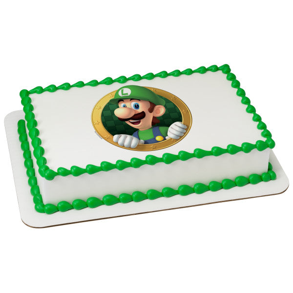 McArthur's Bakery Custom Cake with Mario Brothers Luigi 