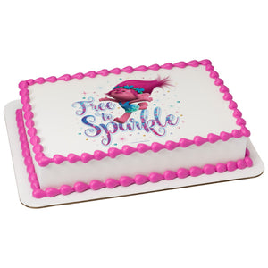McArthur's Bakery Custom Cake with Trolls Free to Sparkle Scan