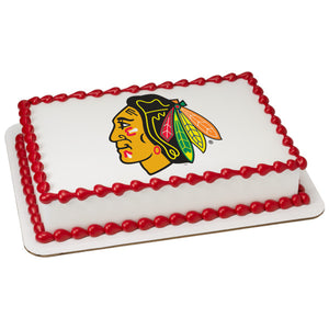 McArthur's Bakery Custom Cake With Chicago Blackhawks Logo