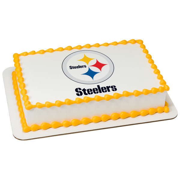 Homemade PIttsburgh Steelers Birthday Cake