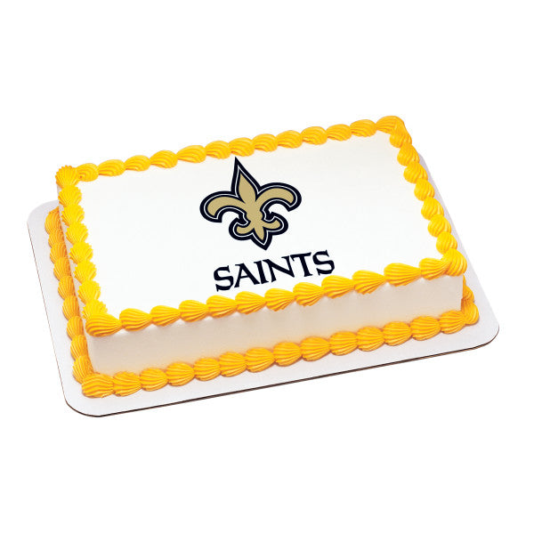 McArthur's Bakery Custom Cake With New Orleans Saints Logo