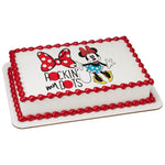 MaArthur's Bakery Custom Cake with Minnie Mouse, Rockin with Dots Scan