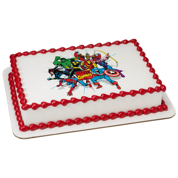 MaArthur's Bakery Custom Cake with Marvels Comics