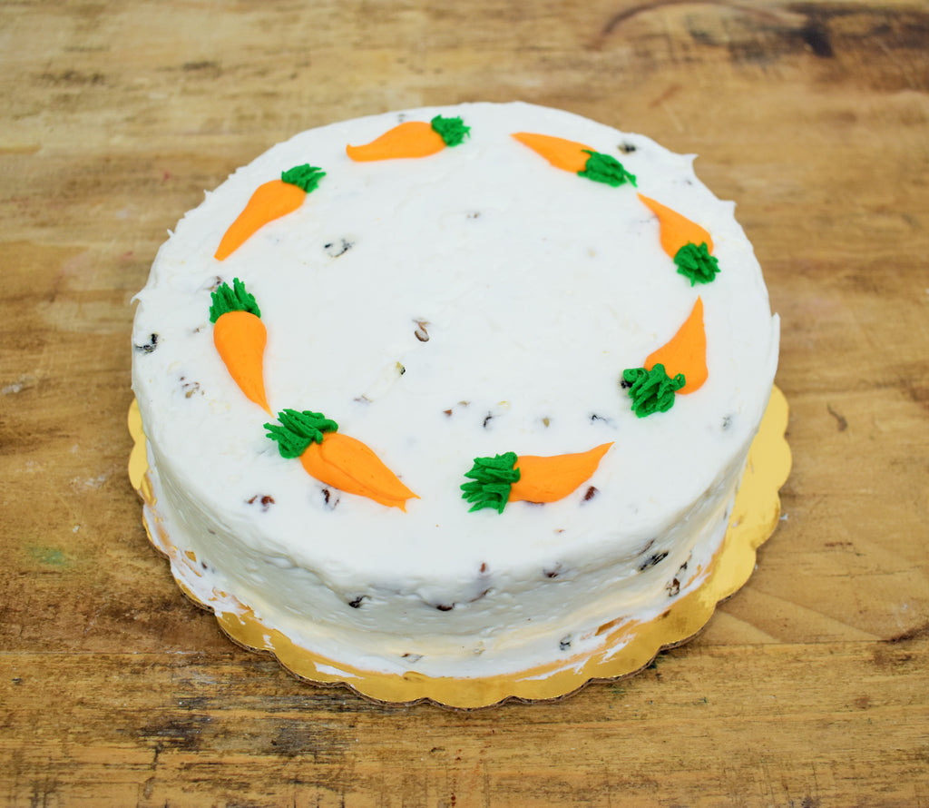 McArthur's Bakery single layer carrot cake.