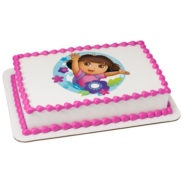 Dora the Explorer Flowers Cake