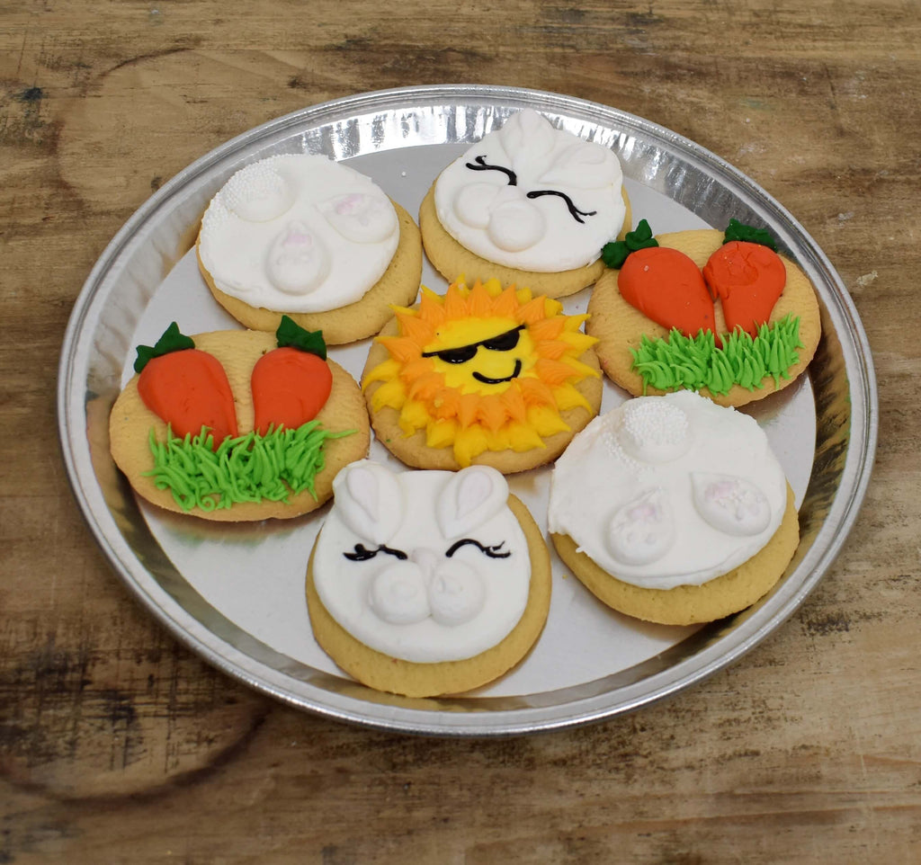 Easter-Themed Decorated Cookie Tray