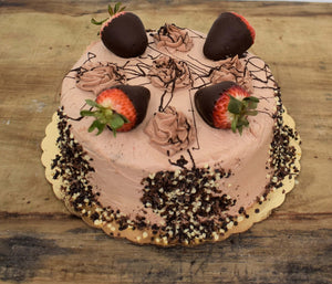 French Chocolate Strawberry Torte Cake